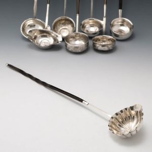 George III Silver Toddy Ladle Baleen Handle