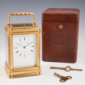 A Fine Bell Striking Carriage Clock c1880