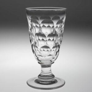 19th Century Lens Cut Ale Glass c1865