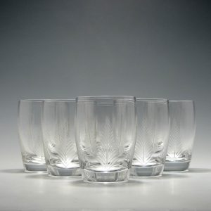 Six Stuart Crystal 'Woodchester' Tumblers