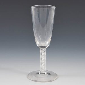 Georgian Ale Glass with Opaque Twist Stem c1760