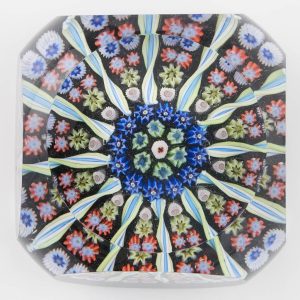 A Perthshire Tewlve Spoke Radial Facet Cut Paperweight Pre 1978