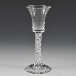 Double Series Air Twist Wine Glass c1750