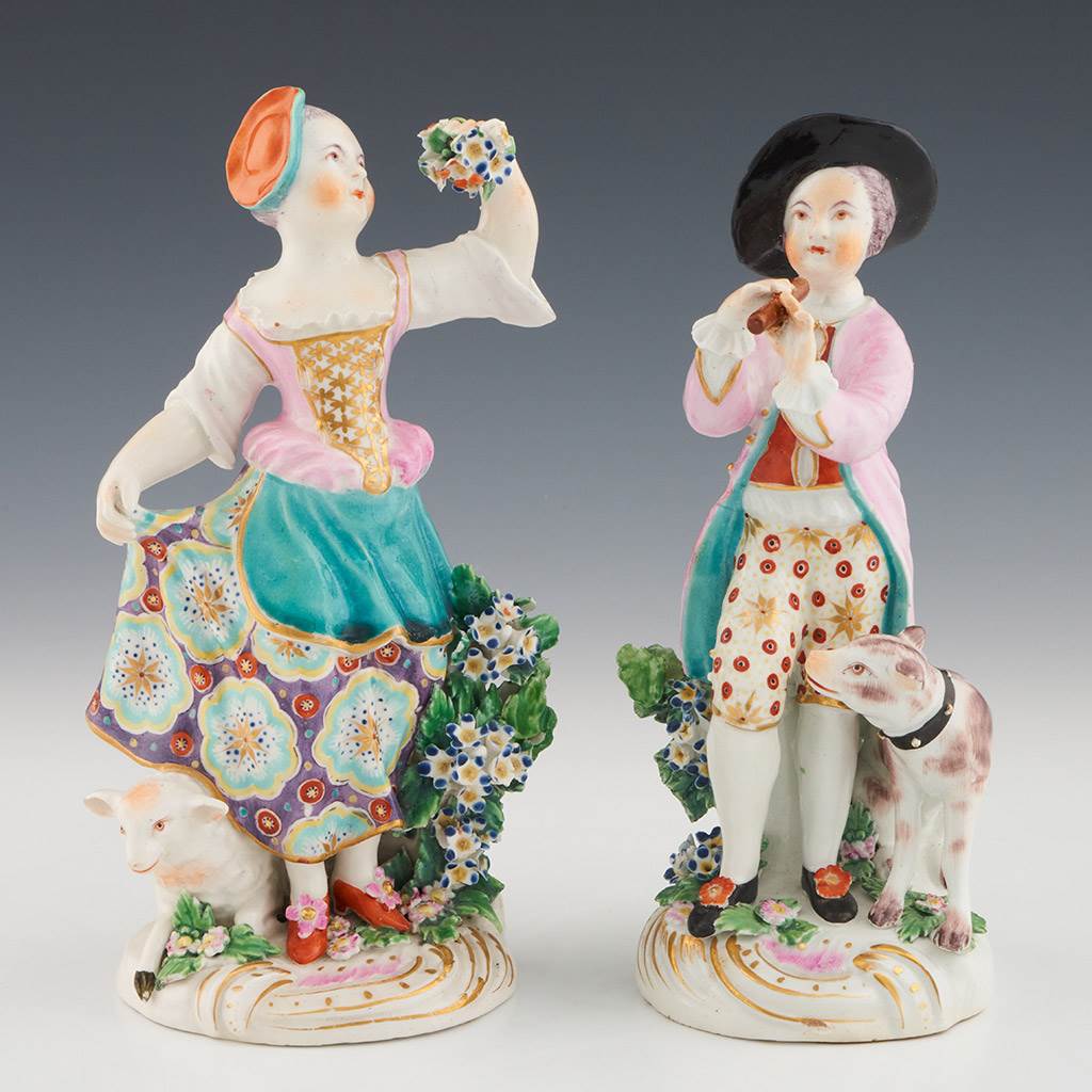 A Pair of Porcelain Statuettes
