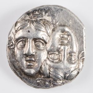 Ancient Greek, Istros, Thrace, Silver Stater/Drachm, Inverted Heads, 400-350 BC