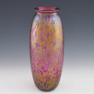 A Tall Royal Brierley Studio Range Vase c1990