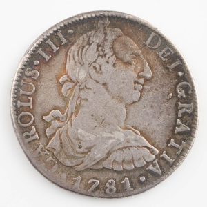 Charles III Silver Eight Reales, Piece of Eight, Mexico Mint, 1781,