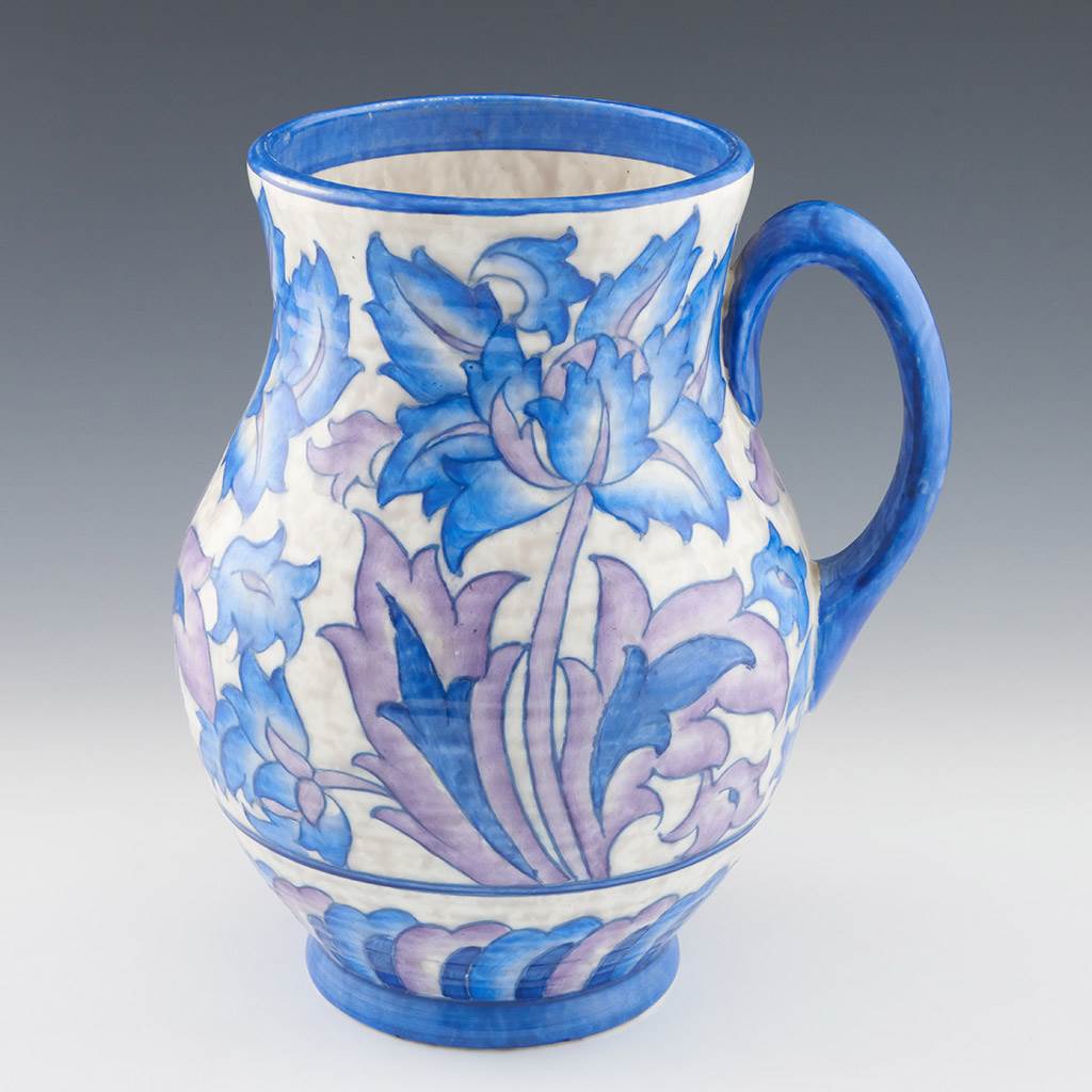 Large Blue/Purple Jug by Charlotte Rhead