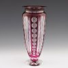A Tall Red/Clear Glass Vase Joseph Simon Design Val Saint Lambert Vase c1930