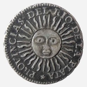 Argentina Silver Half Real,  Province Del Rio De La Plata, Potosi Mint, 1815