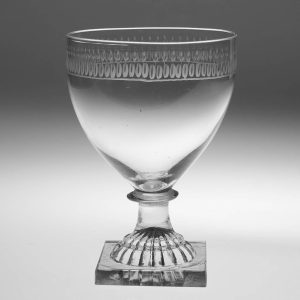 A Fine Georgian Glass Rummer With Lemon Squeezer Foot c1800