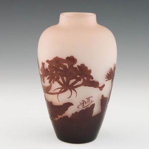 Galle Cameo Glass Vase c1920