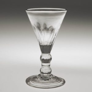 Petal Moulded Georgian Gin Glass c1780