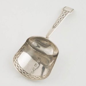 Samuel Pemberton George III Sterling Silver Caddy Spoon Birmingham 1807