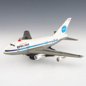 Pan Am Boeing 747 SP Battery Operated Flying Jet Plane 1970s Boxed