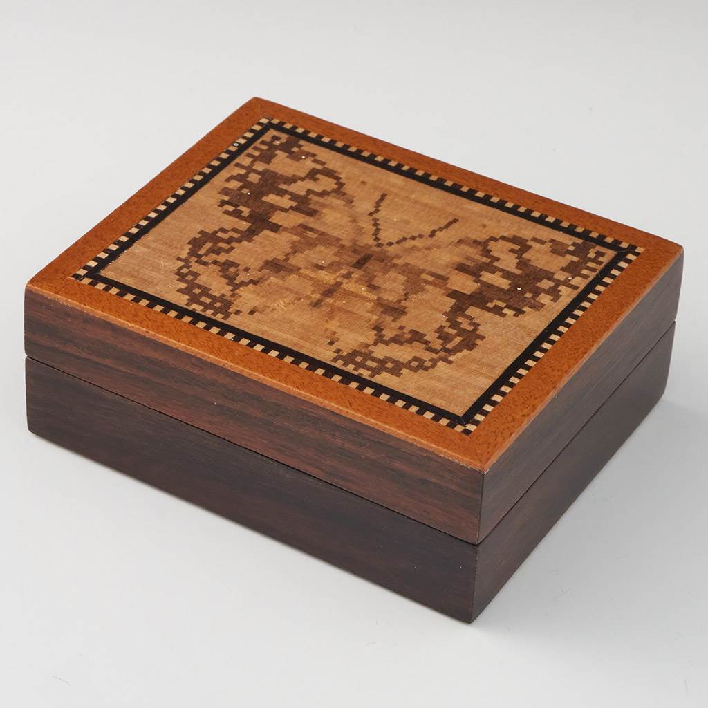 Tunbridge Ware Rectangular Necklace Box By Robert Vorley 2004