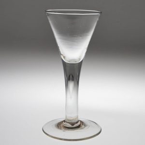 Plain Stem Georgian Wine Glass c1750