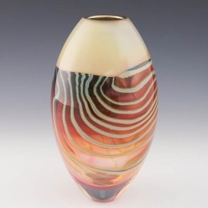 Layne Rowe Peacock Ovoid Vase 1999