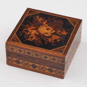 Tunbridge Ware Trinket Box c1870
