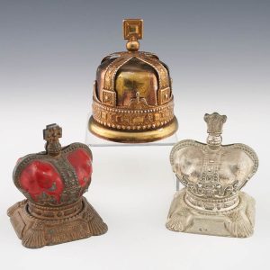 Three Money Boxes in the Shape of British Crowns 1937-1969