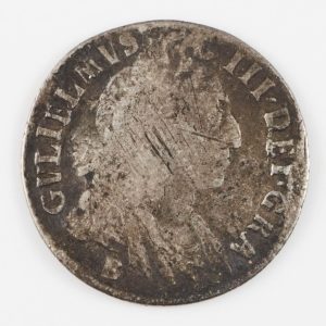William III Coins - Silver Sixpence - Bristol Mint 1696