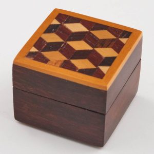 A Tunbridge Ware Gemstone Box By Robert Vorley