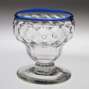 Bonnet Glass with Blue Rim George III c1780