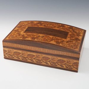 Tunbridge Ware - A Robert Vorley Fitted Jewellery Box - 1978