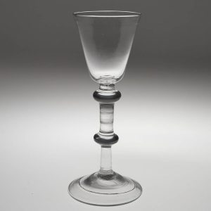 Georgian Balustroid Stem Wine Glass c1740