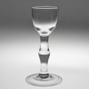 Georgian Balustroid Stem Wine Glass c1745