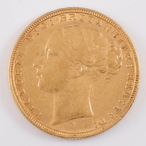 Victoria Gold Full Sovereign Young Head St. George Type, Melbourne 1880