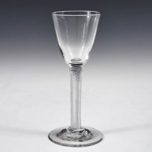 18th Century Air Twist Stem Wine Glass  c1750