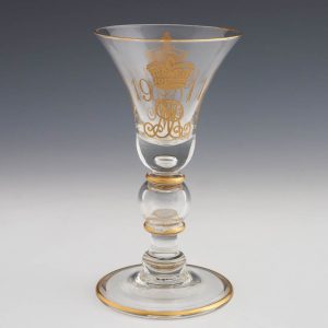 George V Coronation Commemorative Coin Goblet 1911