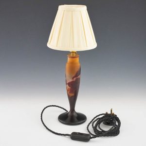 Galle Cameo Glass Table Lamp Base c1922
