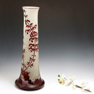 Emile Galle Cameo Glass Floor Vase 1898-1904