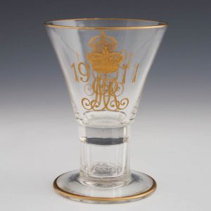 George V Coronation Commemorative Coin Glass 1911
