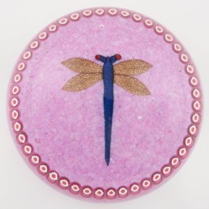 William Manson Paul Ysart Tribute Dragonfly Paperweight