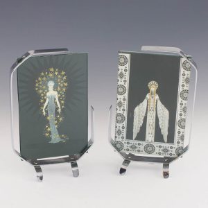 A Pair Of Deco Chrome Picture Frames c1935