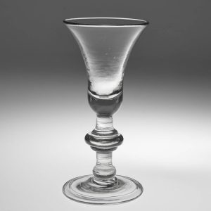 Baluster Wine Glass with Annulated Knop c1730