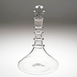 George III Ships Decanter with Neck Rings c1790