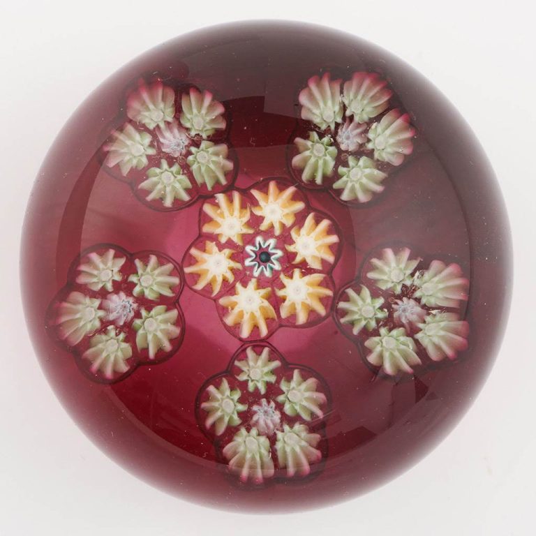 Perthshire Paperweight PP10 Five Cluster Millefiori Pre 1973