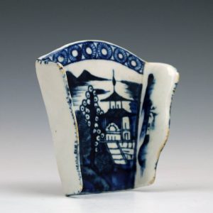 Derby Porcelain Asparagus Server in Blue and White c1775