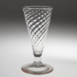 Georgian Wrythen Ale Glass c1780