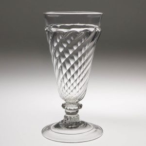 A Large Flamiform Ale Glass c1740