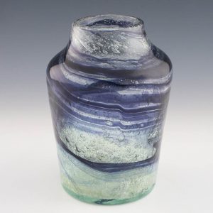 A Unique Hartley Wood Freeform Streaky Vase c1930