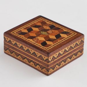 Tunbridge Ware Stamp Box c1880