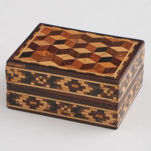 Tunbridge Ware Stamp Box c1870