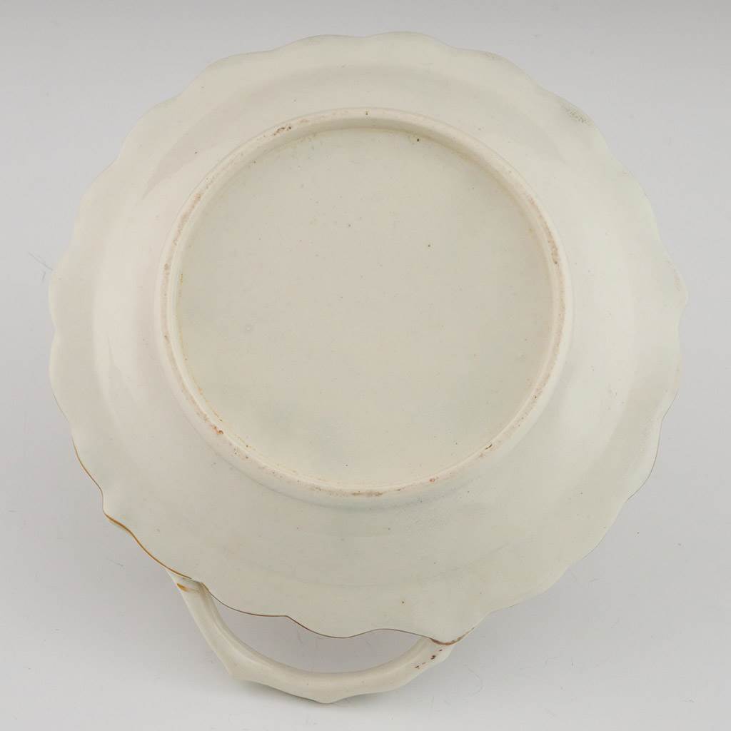 First Period Worcester Blind Earl Moulded Sweetmeat Dish c1770