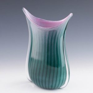 Siddy Langley Jade and Rose Fishtail Vase 2023