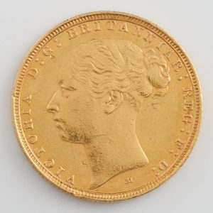 Victoria Sovereign Young Head Melbourne 1884